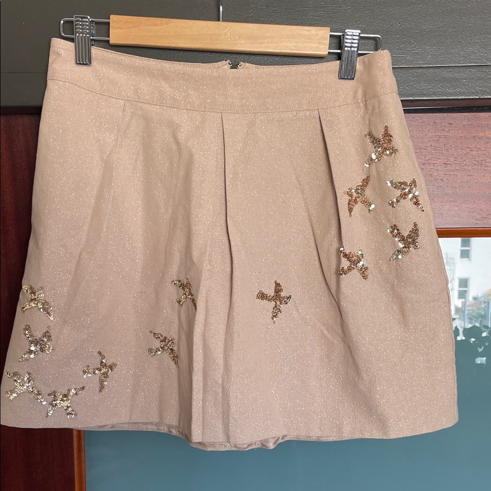 Sparkly Pink Leifnotes skirt from Anthropologie